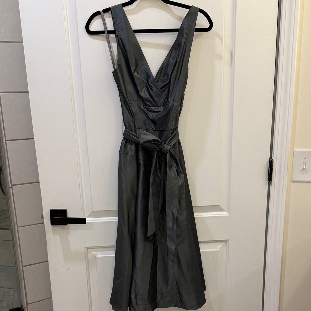 Max & Cleo Charcoal Midi Dress